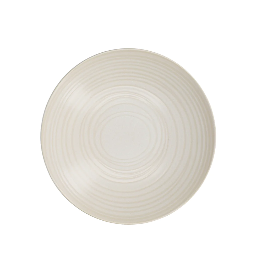 Kitchencraft - Assiettes Creuses En Grès Émaillé, Livrés Dans Un Coffret Cadeau, 22 Cm, Lot De 4, Motif Spirale, Bleu