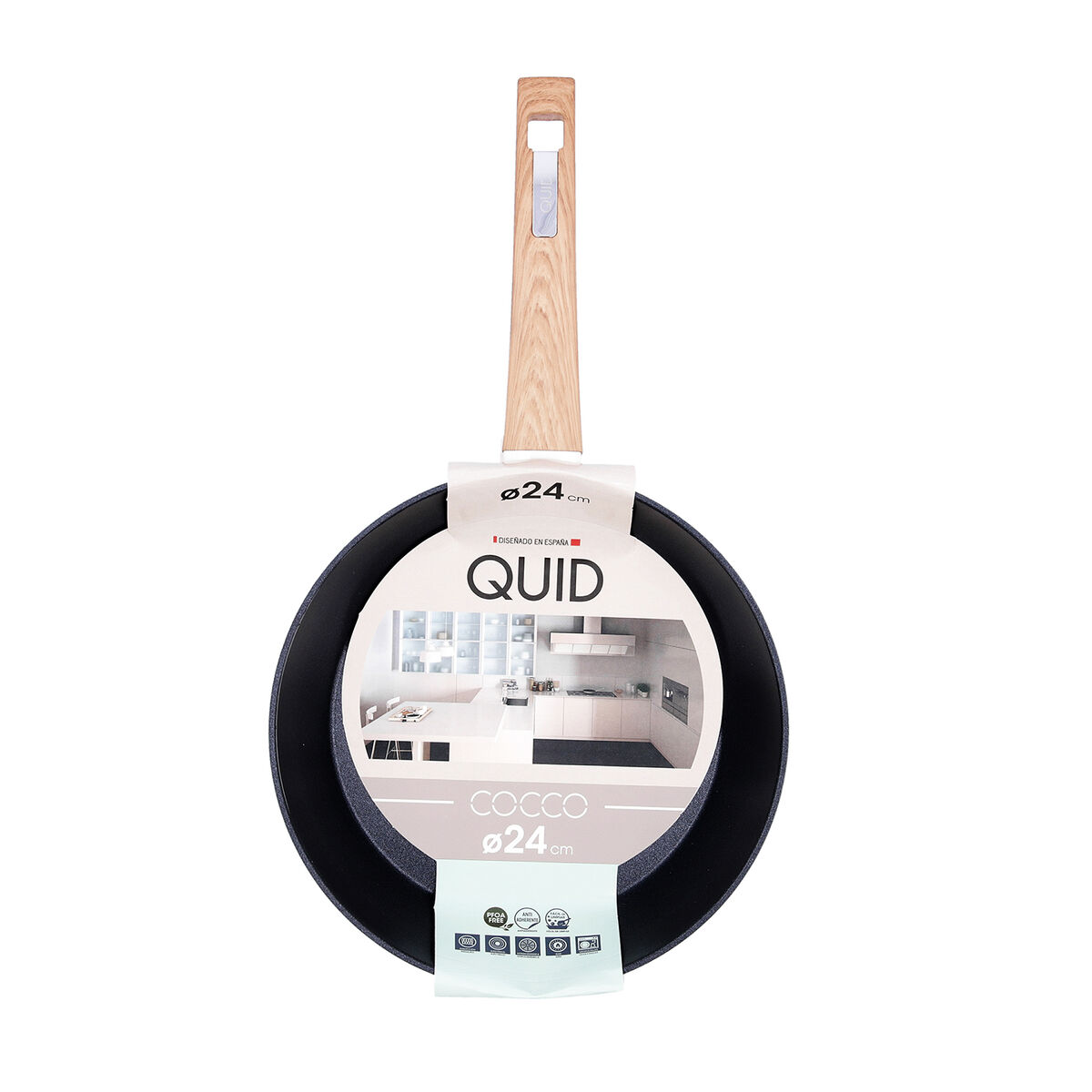 Poêle Anti-adhésive Quid Cocco Aluminium Forgé 24 Cm