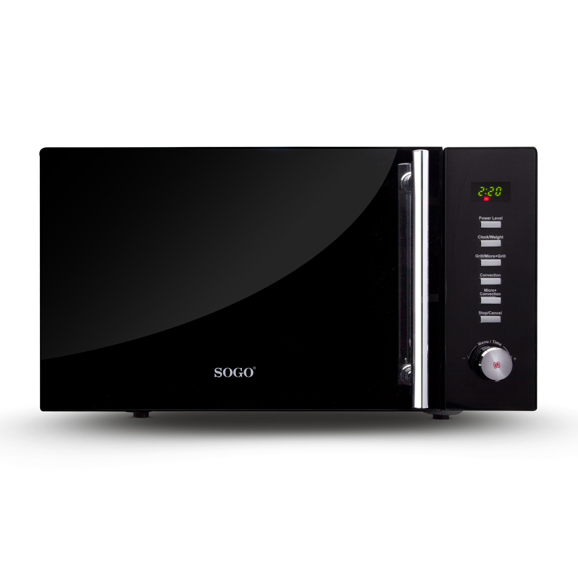 Image of SOGO Forno a Microonde Digitale 25L – Grill, Convezione, 1400W, Timer 95 Min, Display LED, Scongelamento, 10 Livelli di Cottura, Acciaio Inox