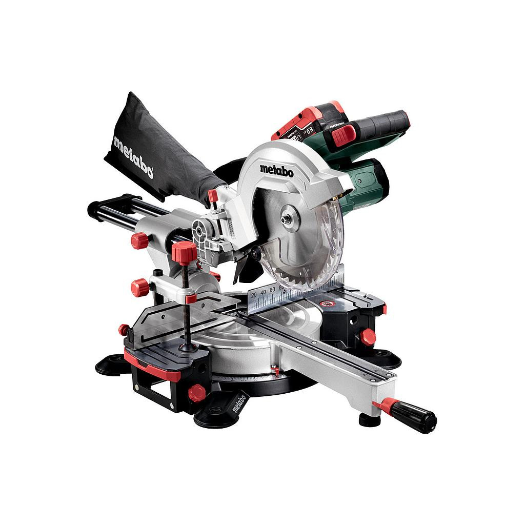 image: Image: Scie À Onglets Sans Fil 18v 2x8ah Lihd 216x30 Mm Avec Fonction Radiale Kgs 18 Ltx 216 Metabo