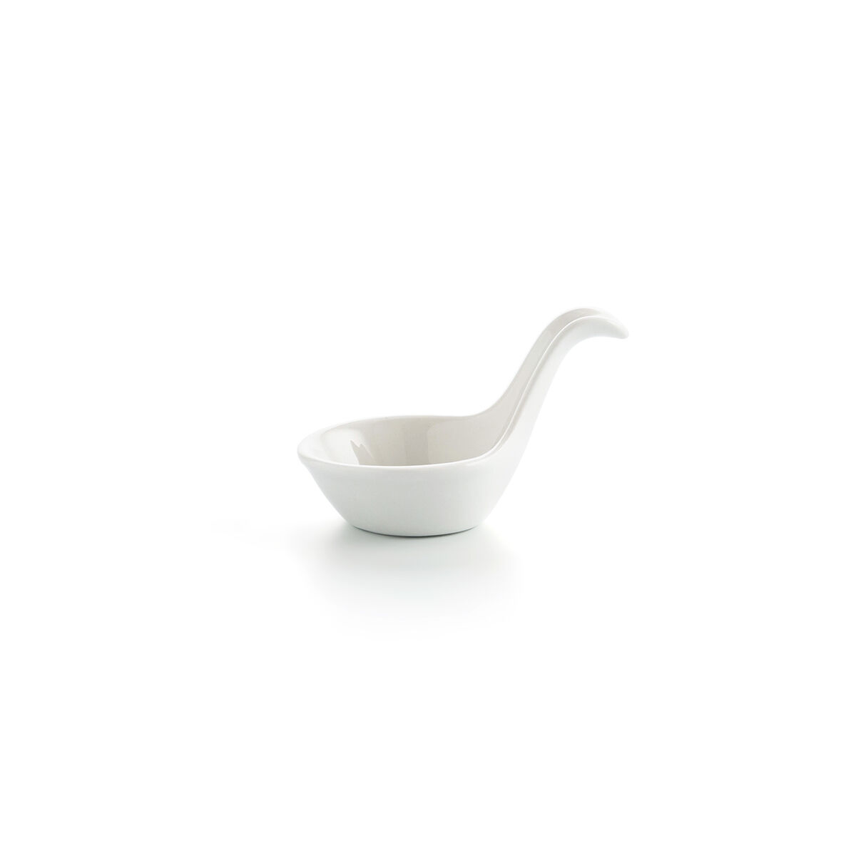Bol Ariane Alaska 9,6 X 5,9 Cm Cuillère Mini Céramique Blanc (18 Unités)
