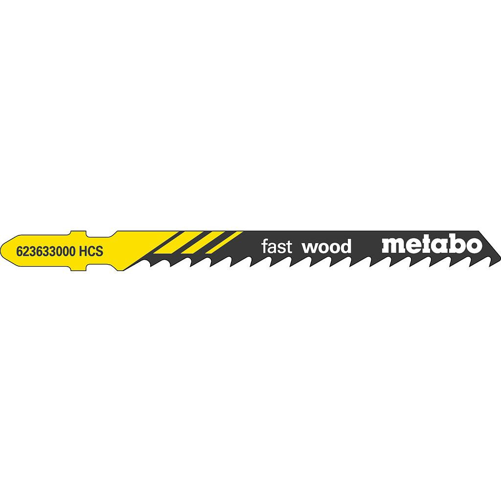 3 Lames De Scie Sauteuse  Hcs 74 / 4,0 Mm Metabo