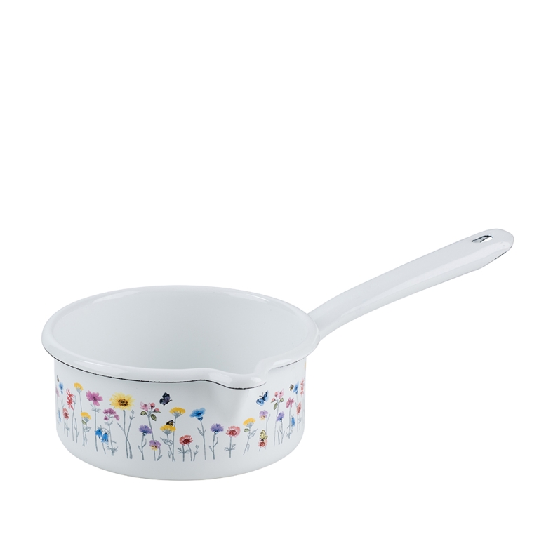 Riess Casserole Flora Avec Bec Verseur Ø14cm 0,75 Litre Induction
