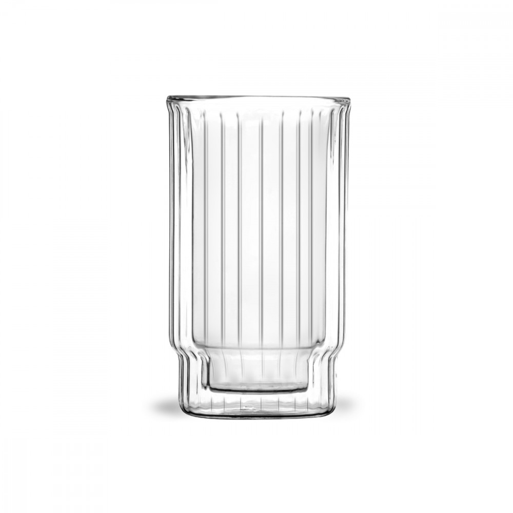 Set De 2 Verres Cannelés 300ml Vialli Design