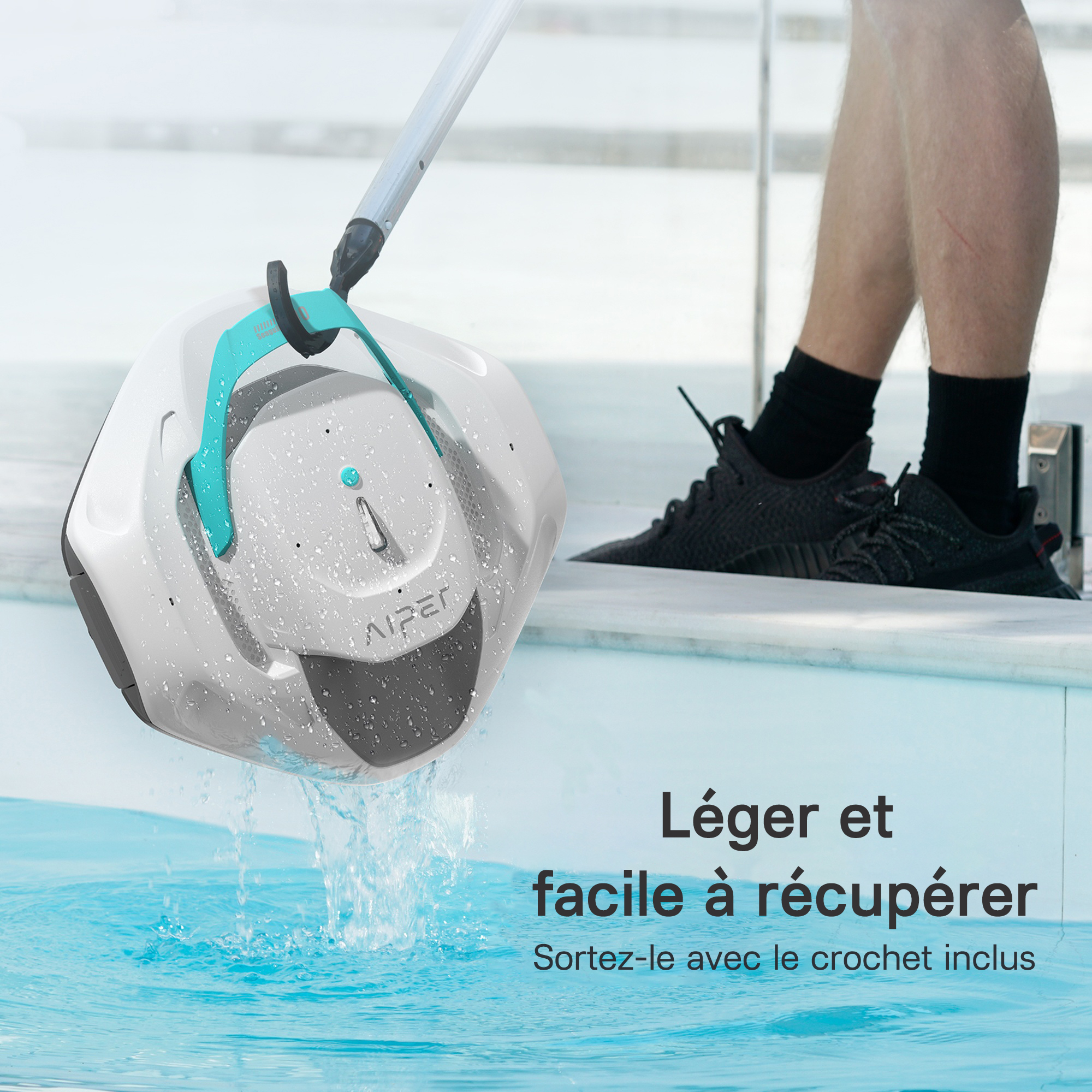 Robot De Piscine Sans Fil Aiper Seagull 800b, Jusqu'à 80m2, Autonomie — free download