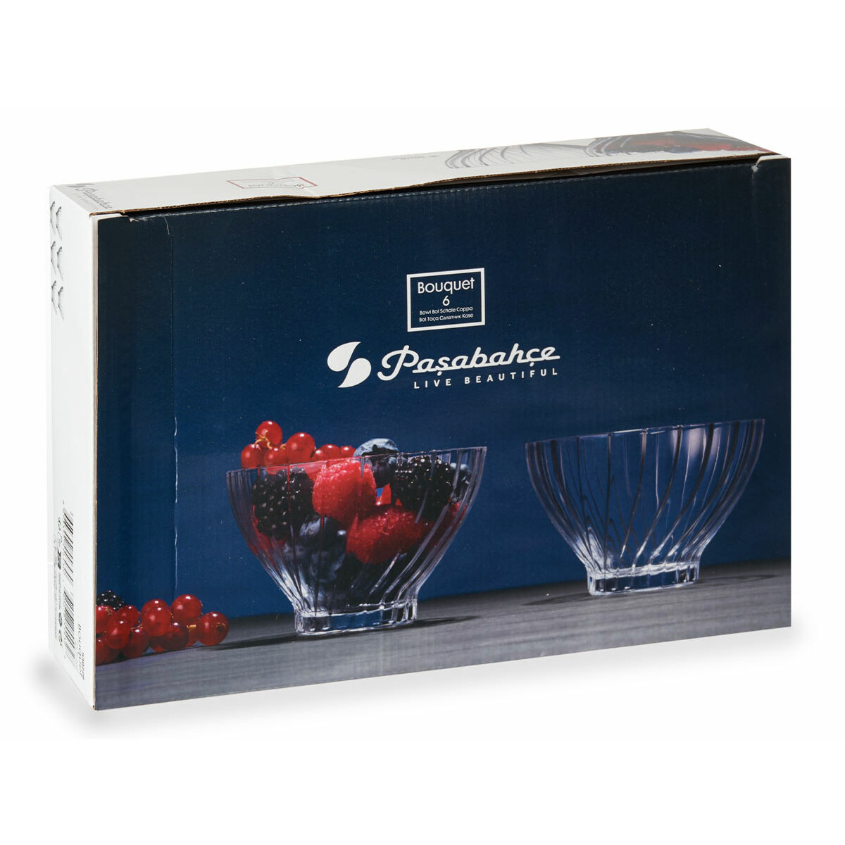Set De Bols Transparent Verre (ø 10,8 X 7 Cm) (290 Ml) (5 Unités)