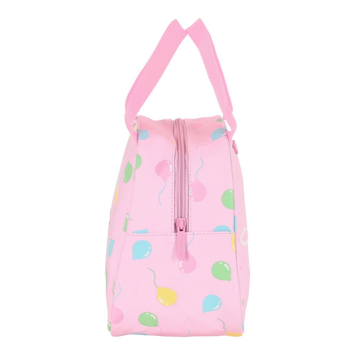 Sac Glacière Goûter Safta Balloon Rose (19 X 22 X 14 Cm)