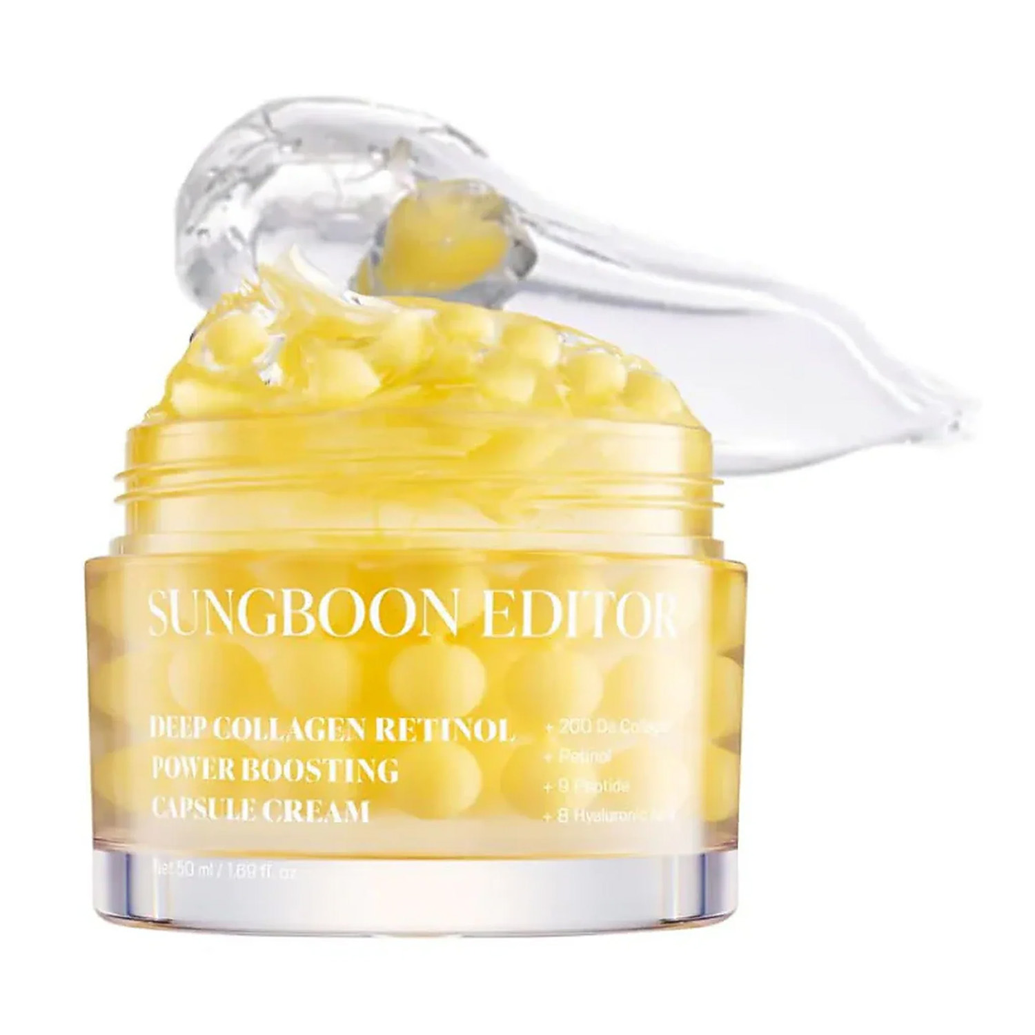 Kapsulová textúra krému SUNGBOON EDITOR Deep Collagen Retinol