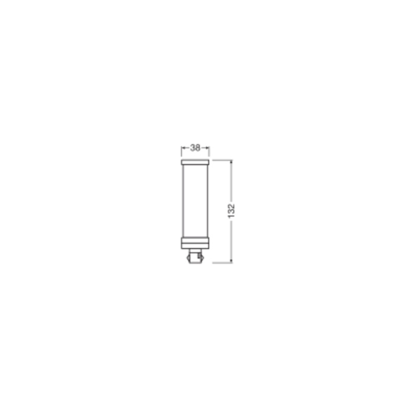Ledvance Ampoule Led One End Connection Gx24d-1 Opale 6w 630lm 3000k Ip20 120° [lv-40