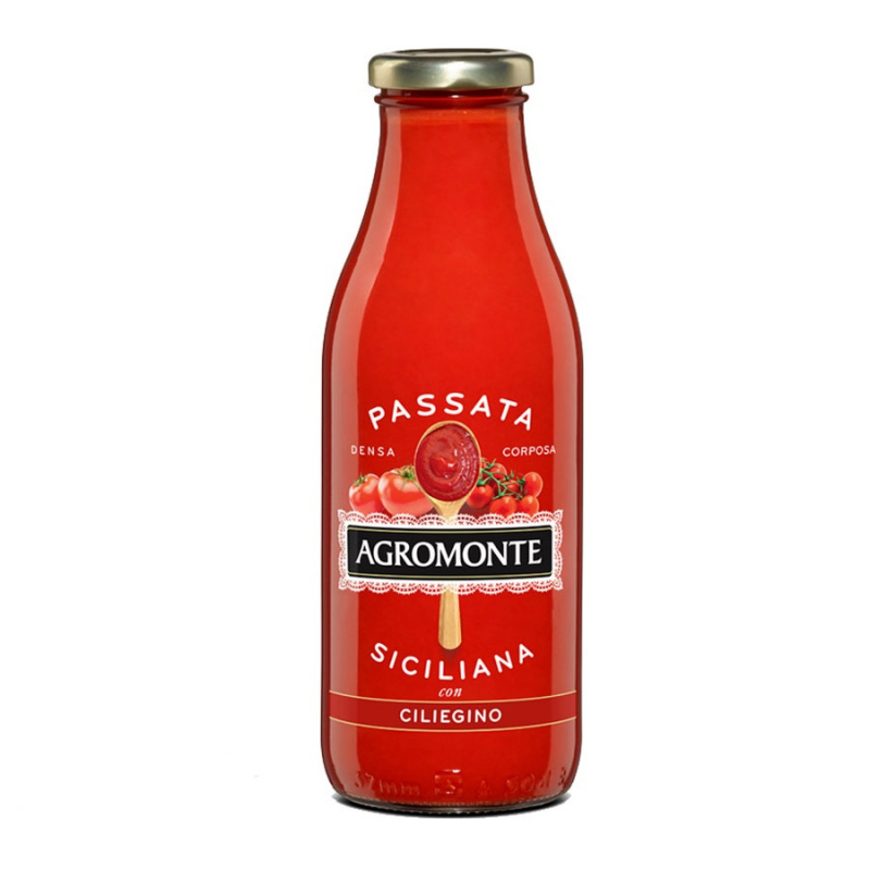 Passata Sauce Purée De Tomate Cerises 520 Gr AGROMONTE