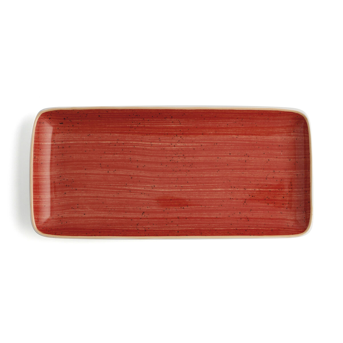 Plat À Gratin Ariane Terra Rectangulaire Céramique Rouge (36 X 16,5 Cm) (6 Unités)