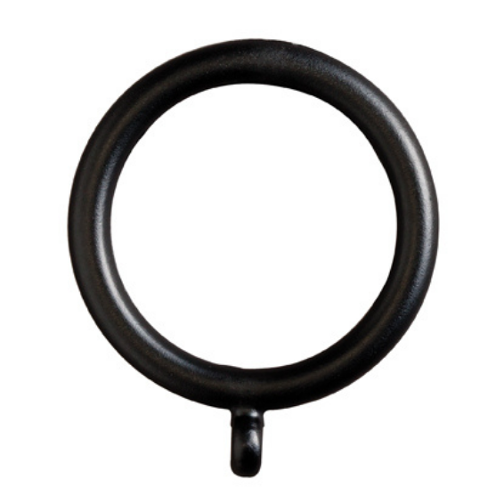 25 mm Plastic Rings Black (10)