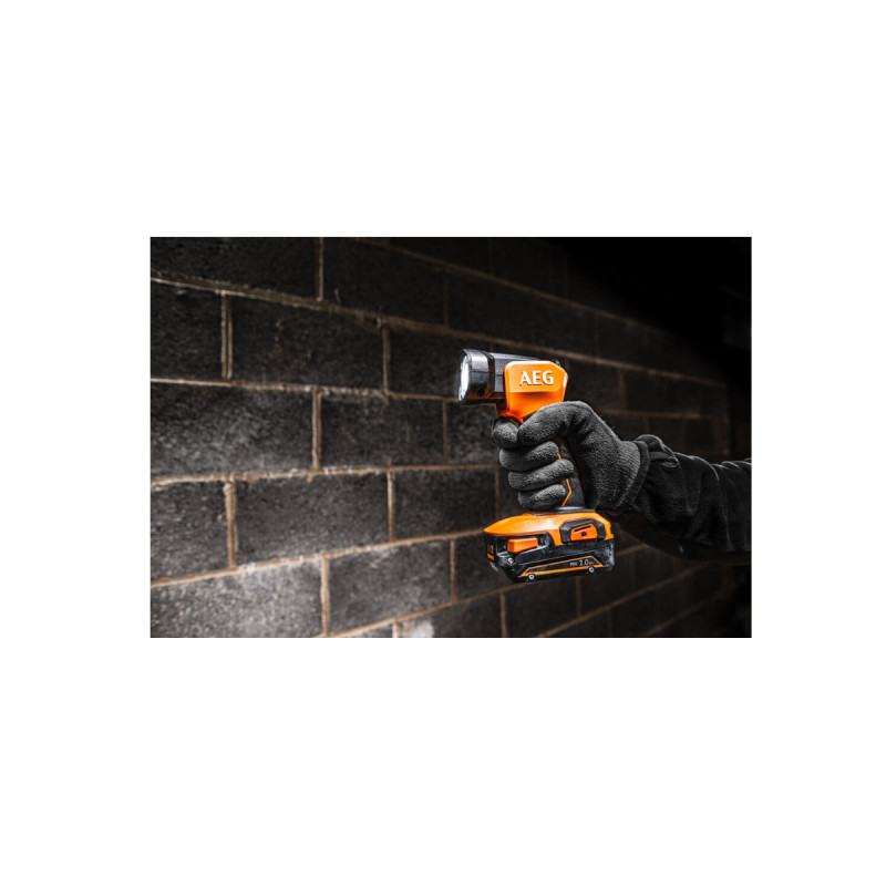 Lampe LED AEG BFL18-0 18V 340 Lumens - Tête Pivotante 90° Pour Travaux Précis, Léger Et Ergonomique (Sans Batterie Ni Chargeur)