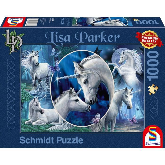 Puzzle Licornes Gracieuses, 1000 Pcs