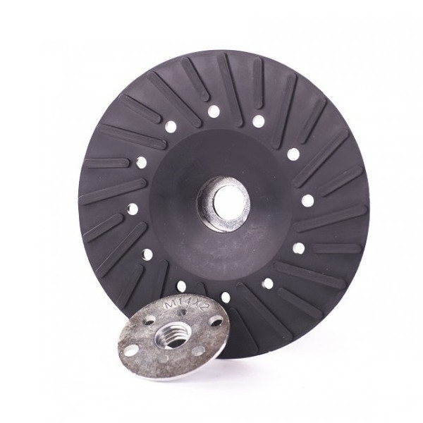 Plateau Caoutchouc Pour Disque Fibre 125mm M14 Leman