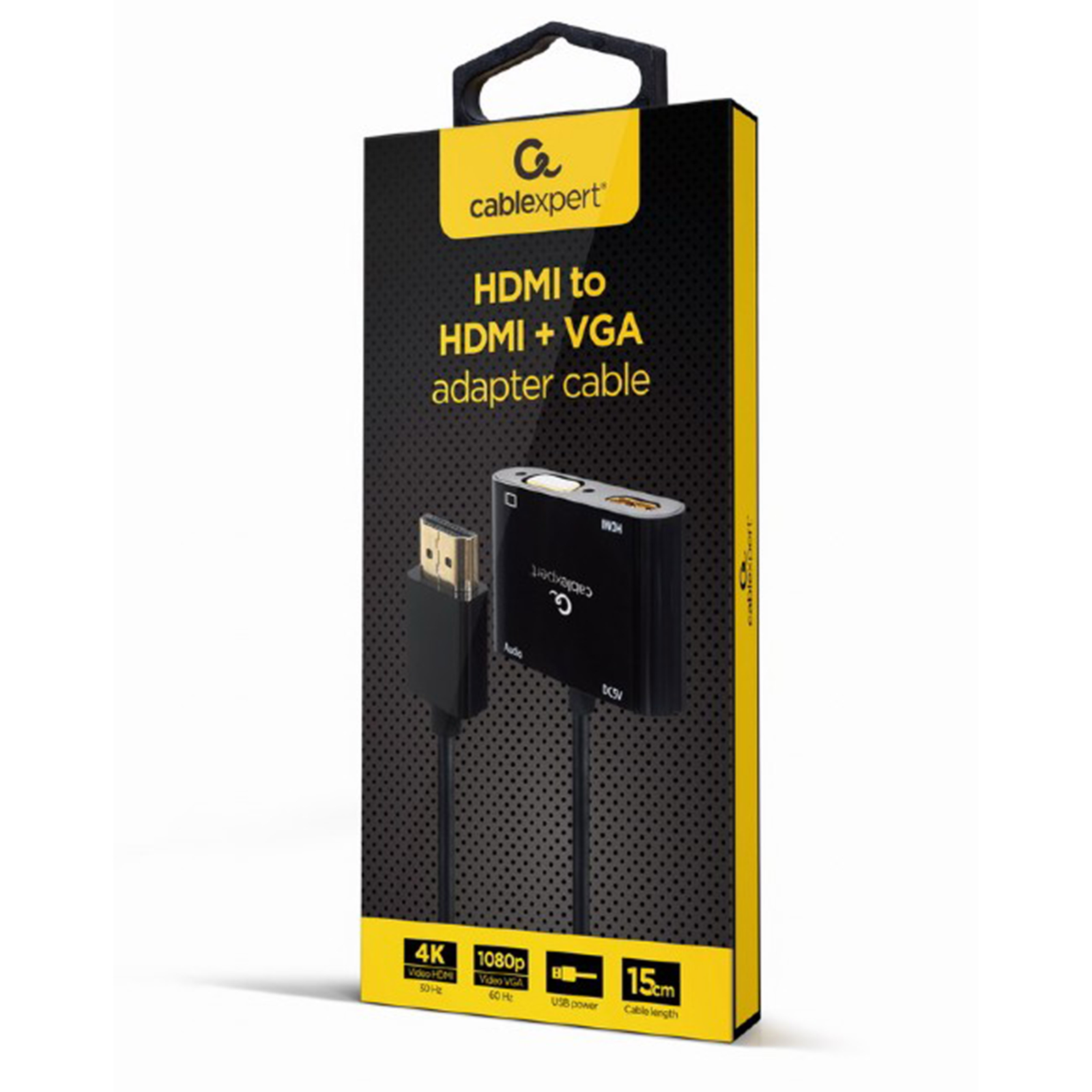 Adaptateur Hdmi Vers Vga Gembird A-hdmim-hdmifvgaf-01 Noir