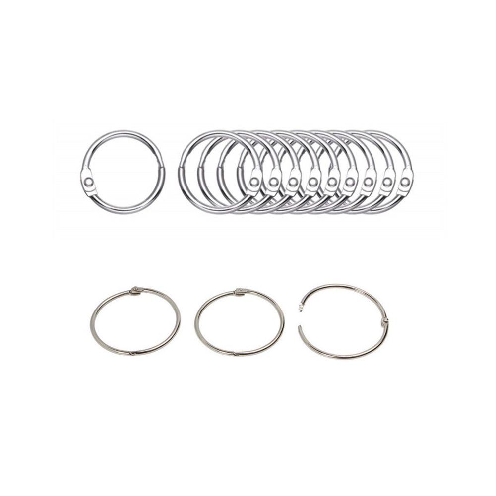 Anneaux De Rideaux Ouvrables / Anneaux Métalliques 10 Pièces Silver 15 Mm