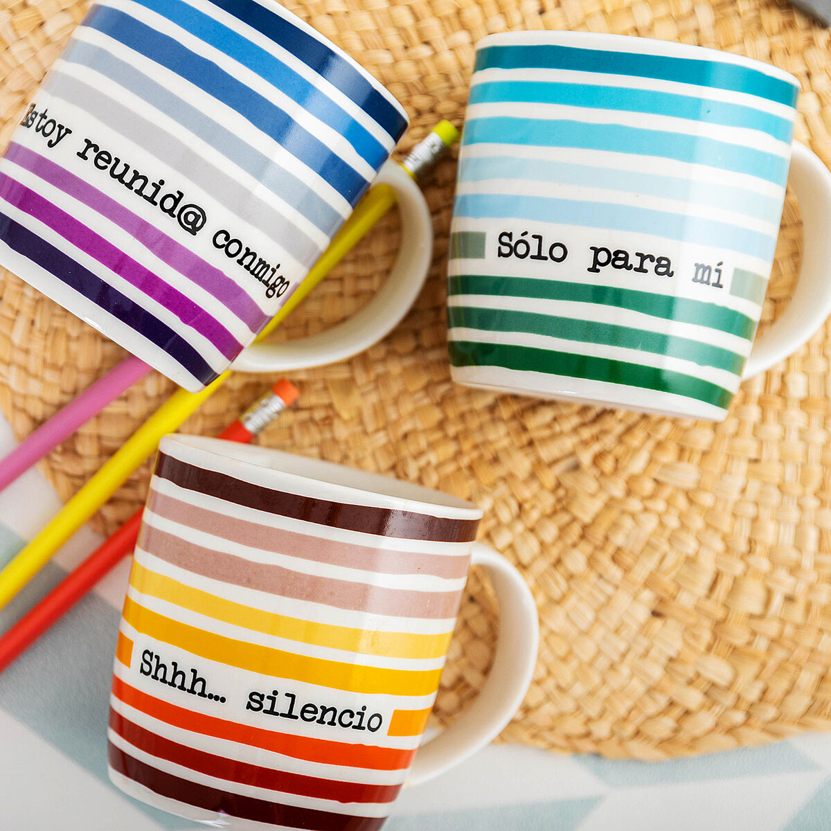 Tasse Mug Quid 4u Céramique Multicouleur (330 Ml) (pack 12x)