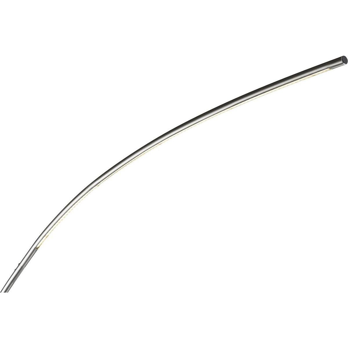 Plaza - Lampadaire Led En Métal Argenté En Arc