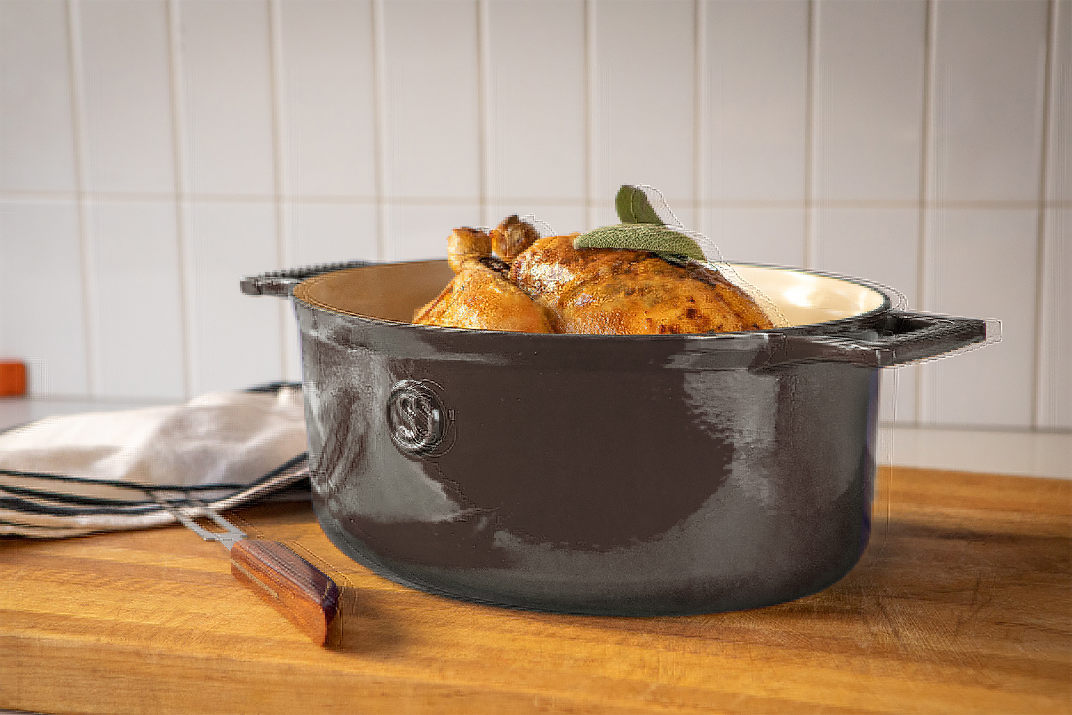 Saveur Selects - Série Voyage - Casserole Ovale 30 Cm - Induction - Garantie À Vie - Gris