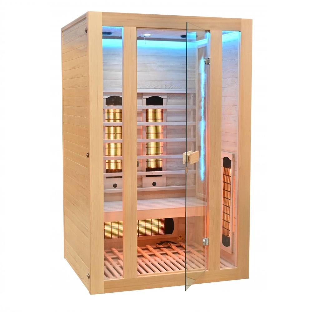 Infrasauna Belatrix Benton 2 Exclusive – detail interiéru a žiaričov