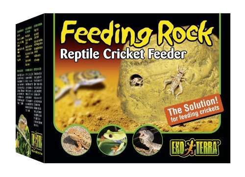 Exoterra Distributeur D'insecte Feeding Rock Pour Reptiles Et Amphibiens 12x10x4,5 Cm