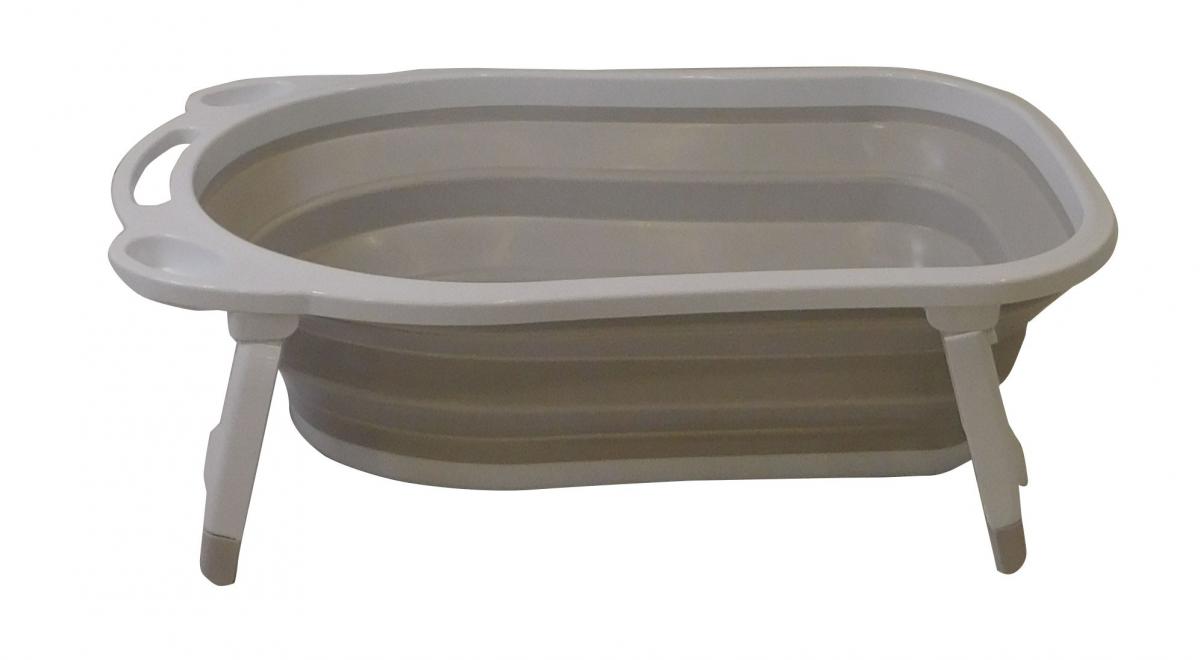 Baignoire Bébé Pliable PVC - Avec 5 Balles, Portable, Pour Enfants 0 à 8 Ans