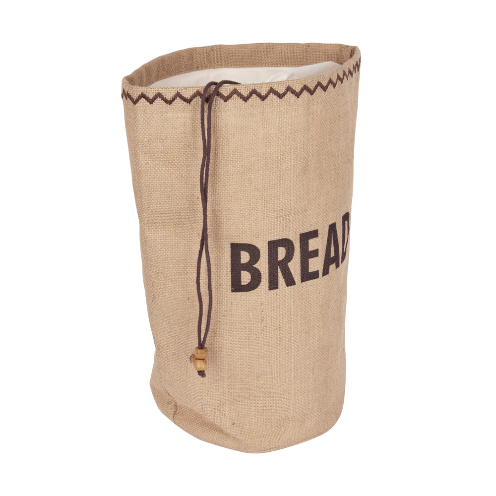 Kitchencraft Natural Elements - Sac De Rangement Pour Pain Avec Cordon De Serrage, Jute / 100% Coton, 34 X 17 X 42 Cm
