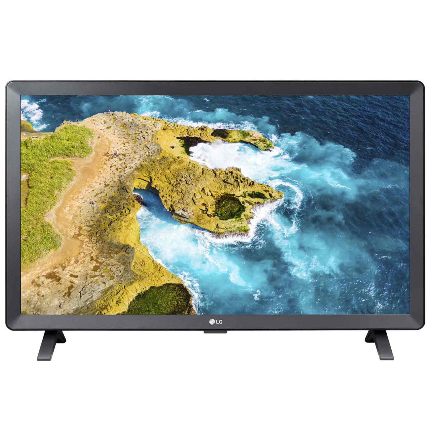 Ecran TV LG 24'' LED Résolution HD1366x768 Coloris Noir 16:9 HDMIx2  USB 2.0 Haut-parleurs intégrés Bluetooth audio Wi-Fi WebOS Tuner TNT HD DVB-T2/C/S2 Slot CI