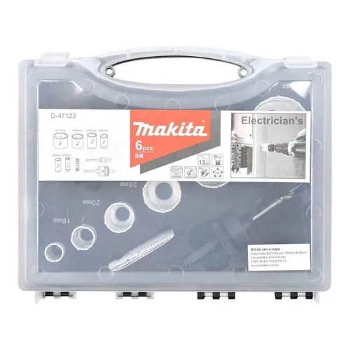Coffret De 6 Scies Cloche 16 À 51 Mm Bi-métal Pour Électricien D-47123 Makita