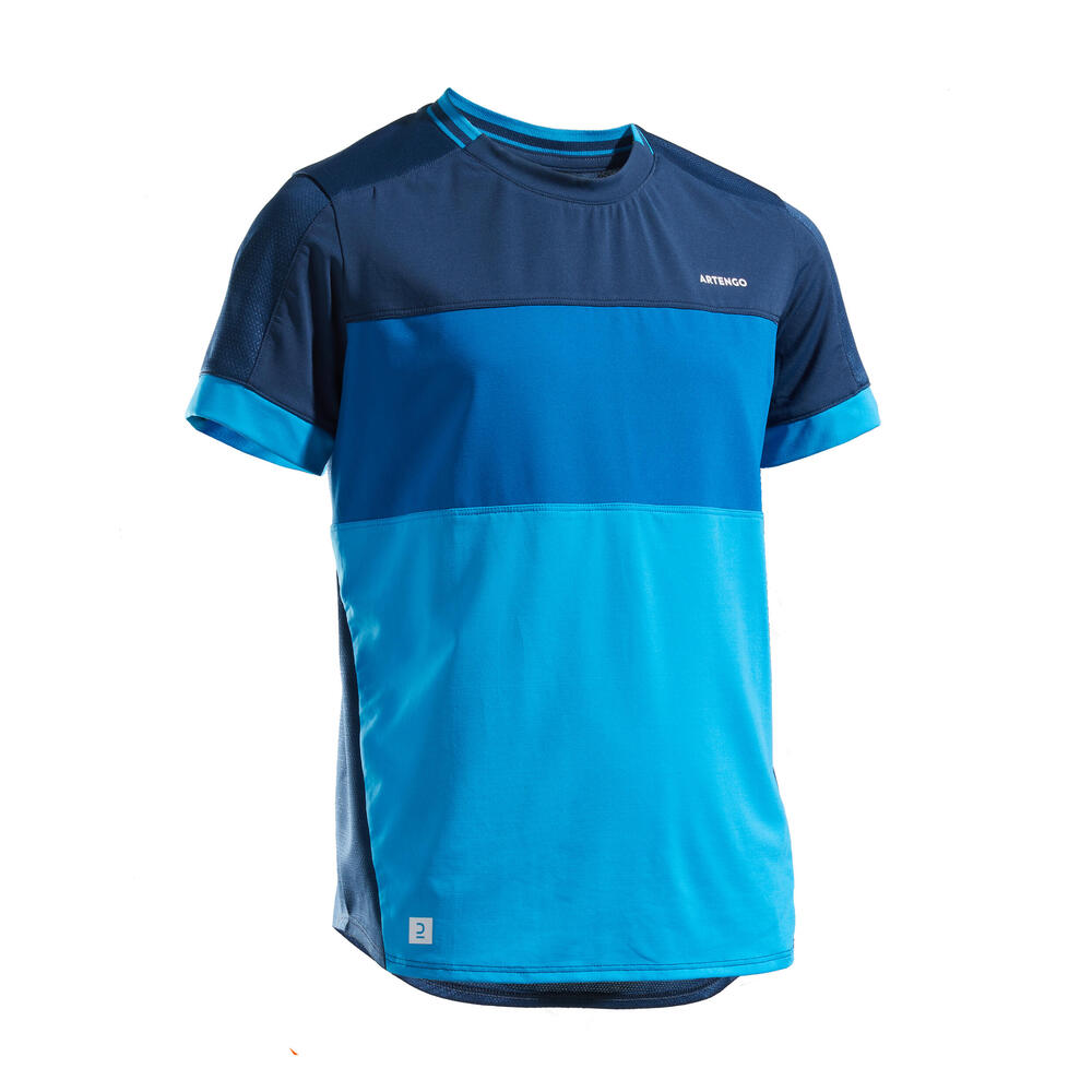 Camiseta De Tenis Artengo 500 Niño Azul