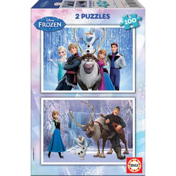 Educa - Puzzle - 2x100 La Reine Des Neiges