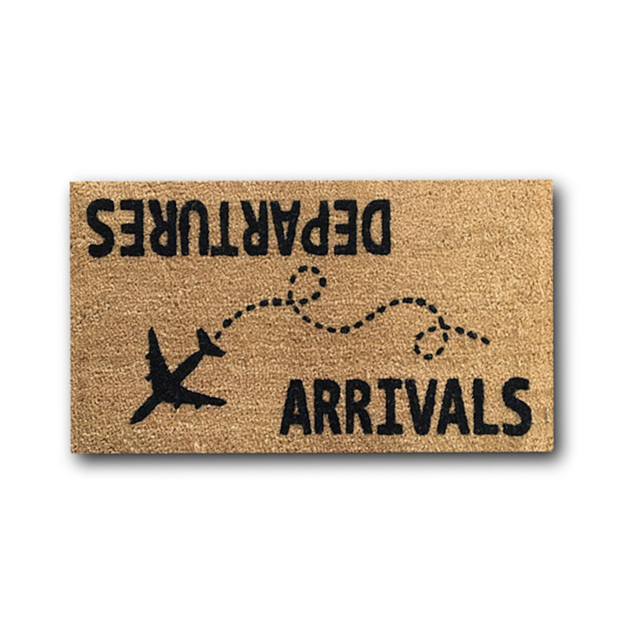 Matnifique Coir Doormat - Departures Arrival Design 700 x 400 x 14mm