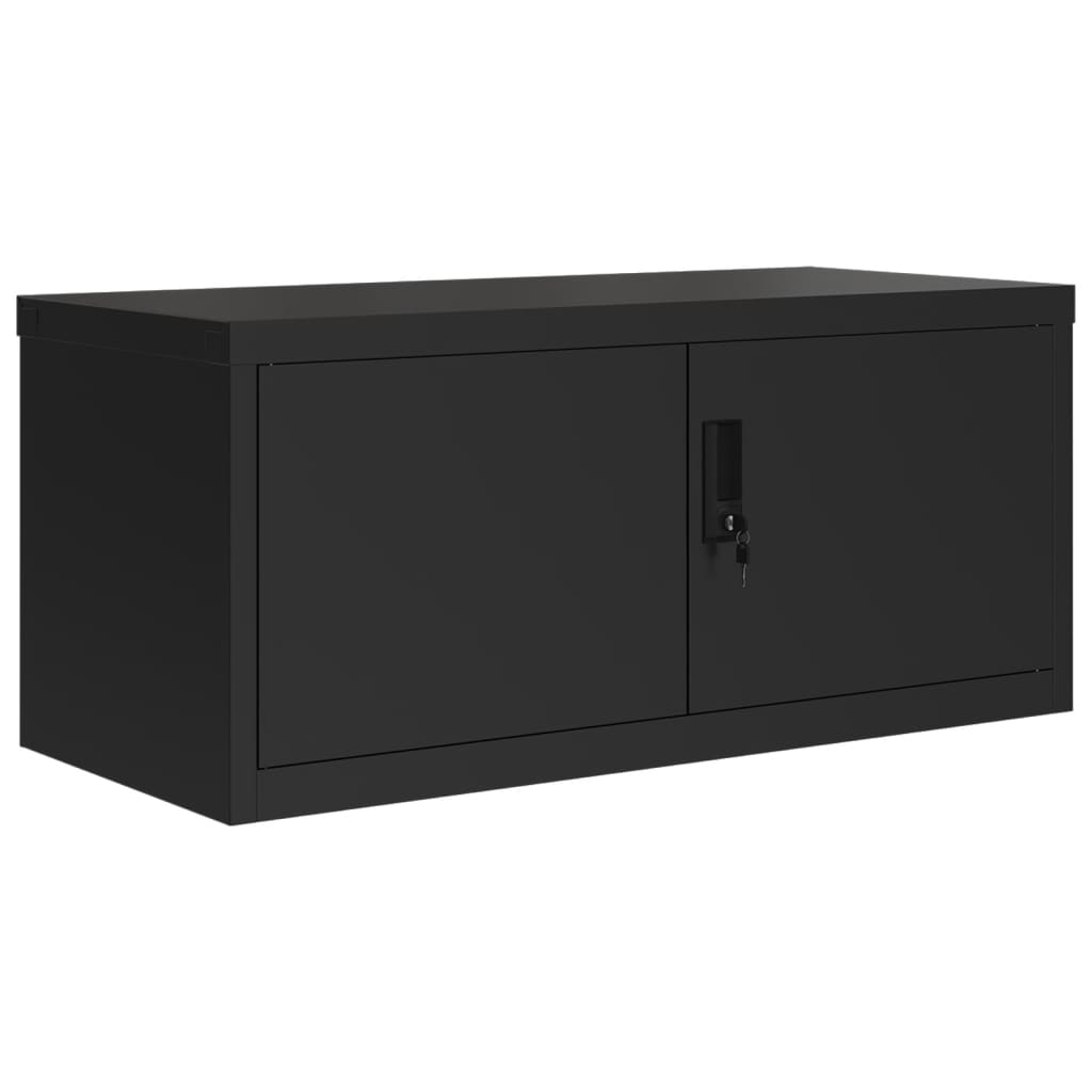 Classeur Noir 90x40x130 Cm Acier
