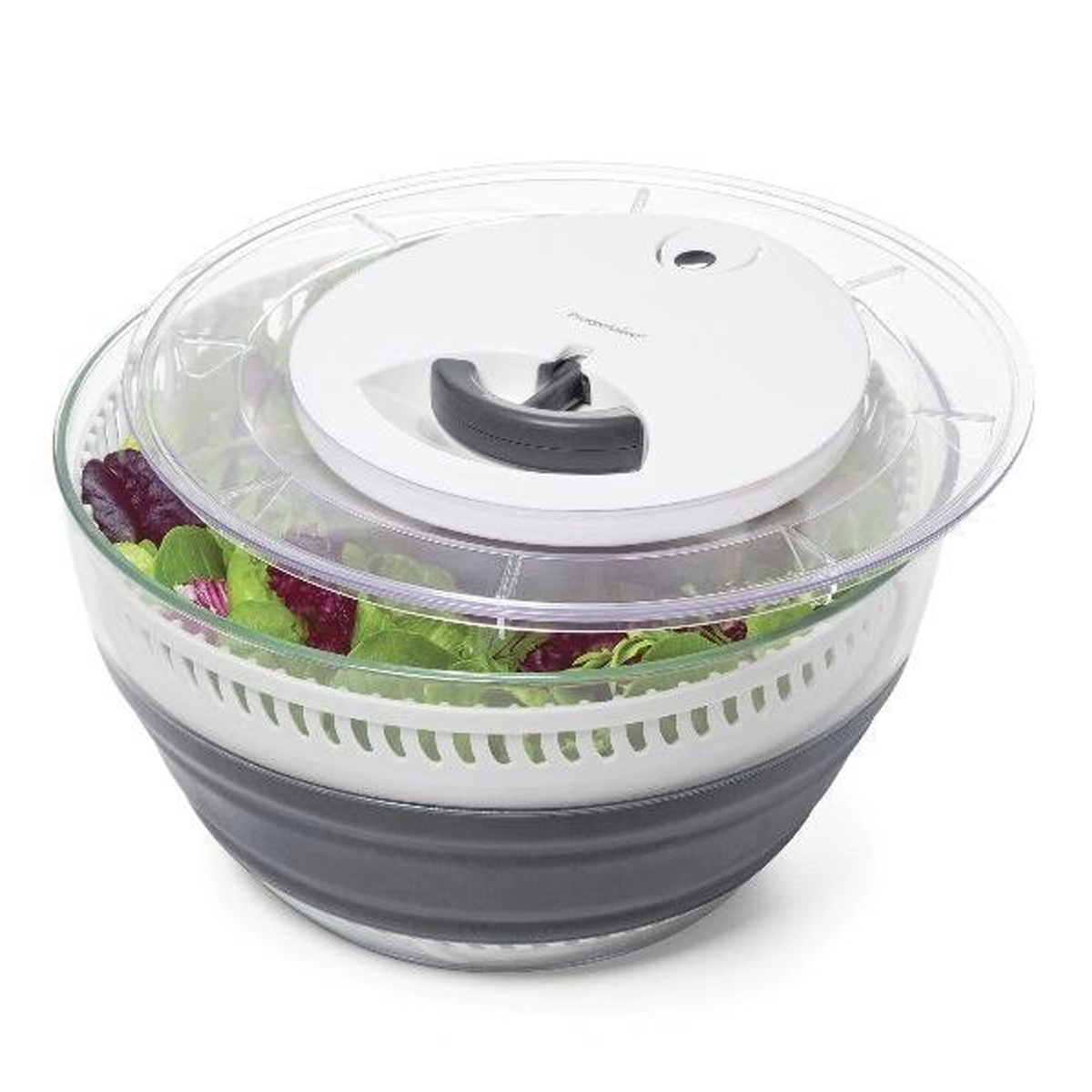 Rotho Fresh Essoreuse à Salade 4.5L Verte/Transparente - Plastique Sans BPA, Fabriquée En Suisse
