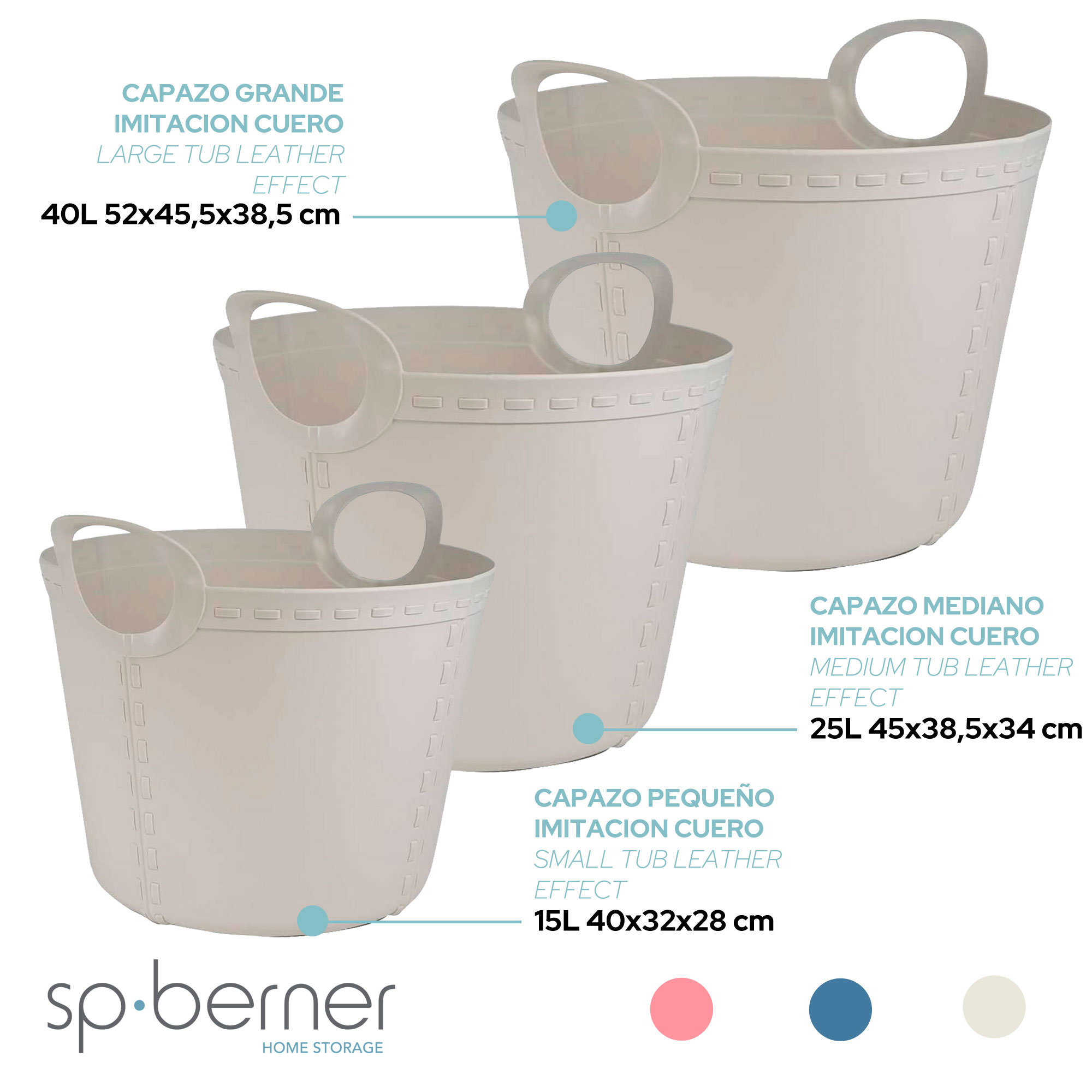 Panier De Rangement Craft Medium 25l Gris Clair 45x38,5x34