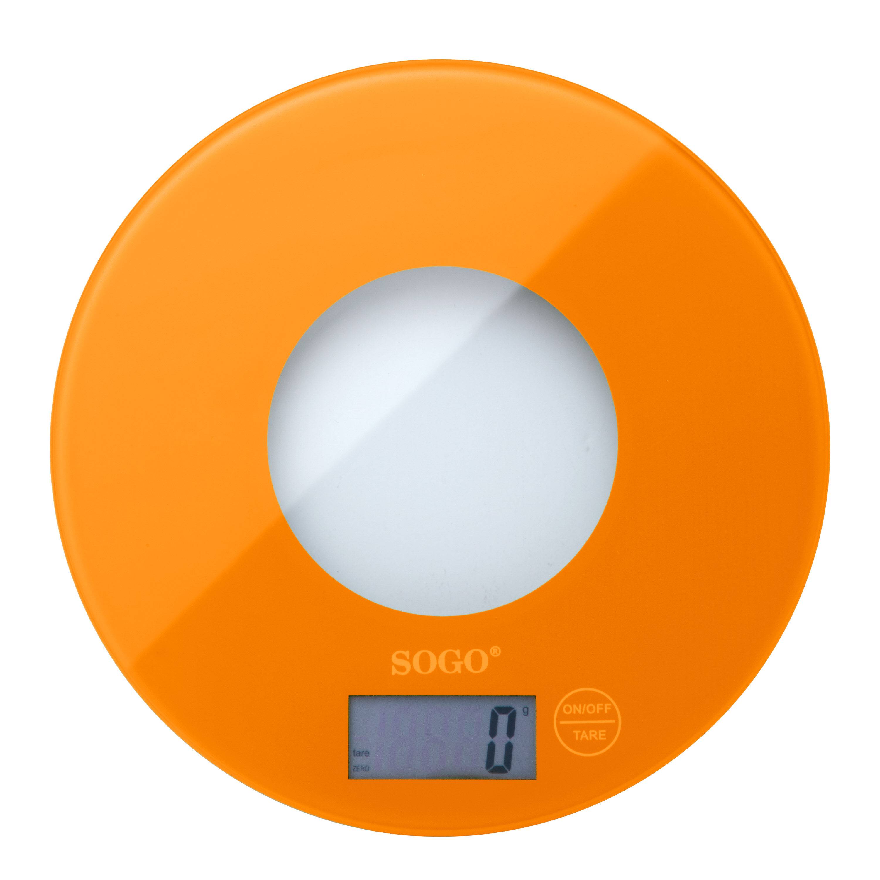 SOGO Bilancia da Cucina Digitale 5kg, Vetro Colorato, Display LCD, Funzione Tara, Spegnimento Automatico, Batterie Incluse