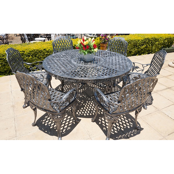 6 Seat King Grape with Round 155cm Round King Grape Table