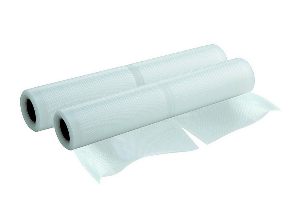 Lot De 2 Rouleaux Prédécoupés 28x5cm Pour Mise Sous Vide Foodsaver