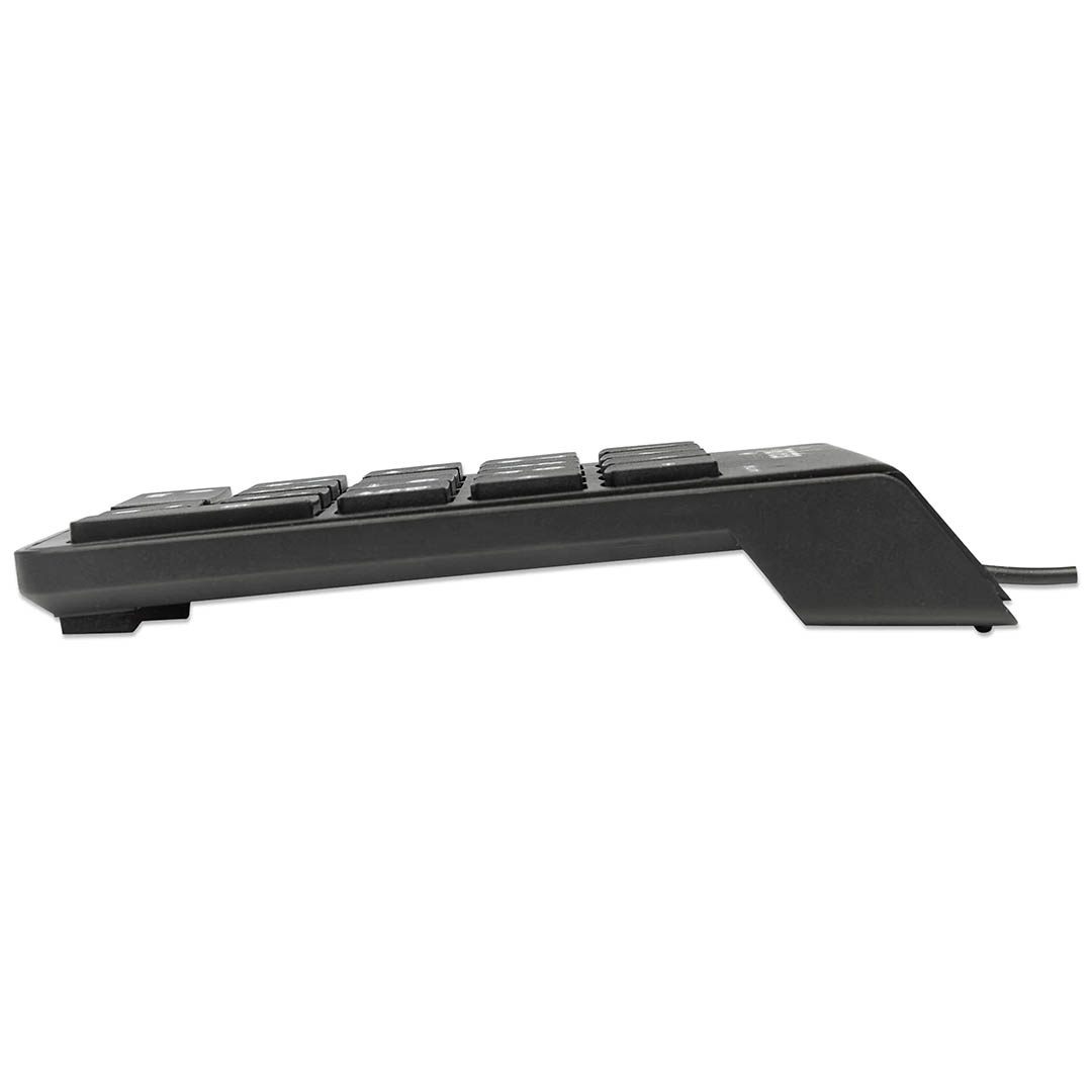 Pavé Numérique Filaire Manhattan - Usb - 18 Touches - Plug And Play - Noir