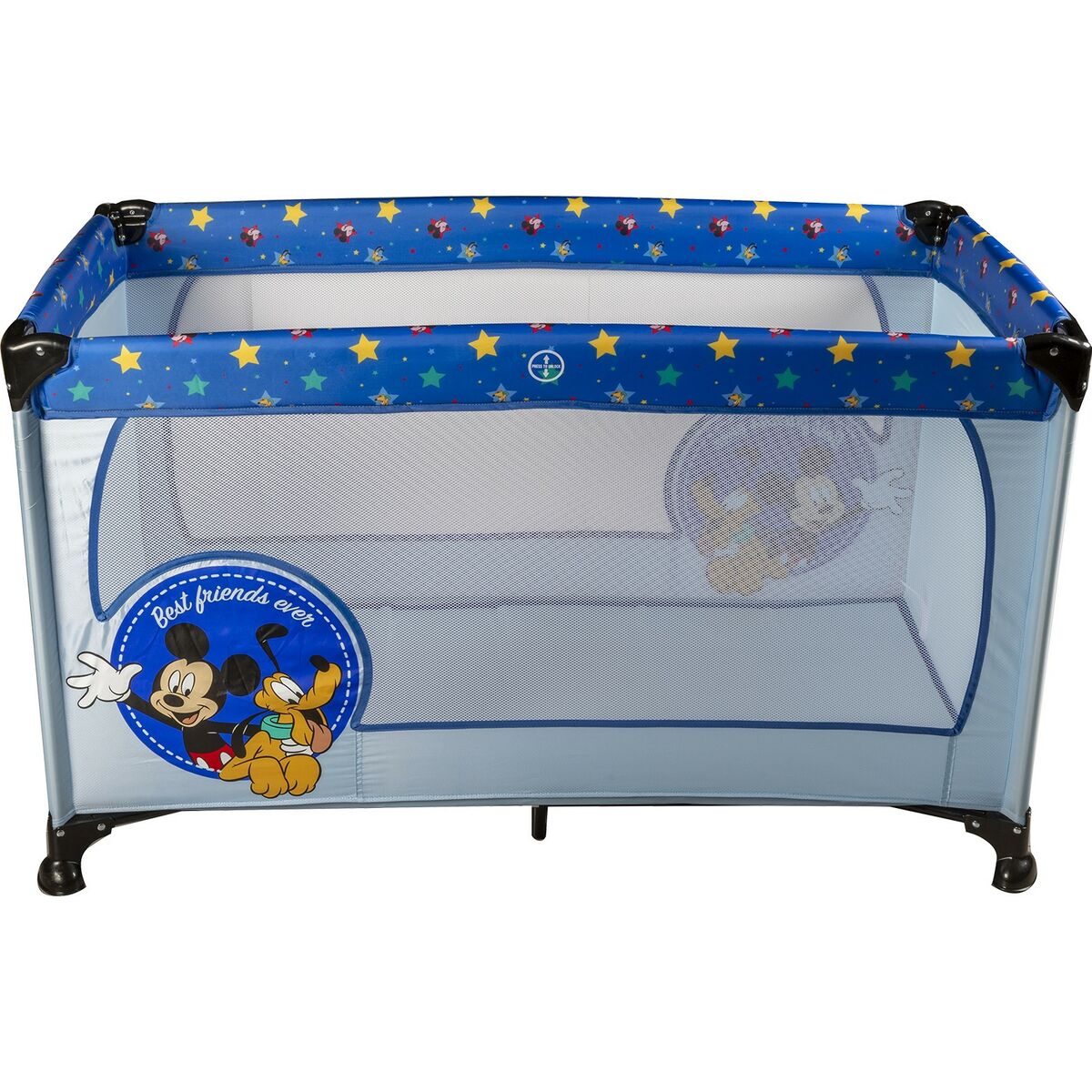 Lit Bébé De Voyage Mickey Mouse Cz10607 120 X 65 X 76 Cm Bleu
