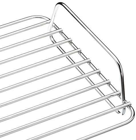 Masterclass - Plat À Rôtir En Acier Inoxydable Avec Grille De Taille Moyenne, 37 X 28 X 6,5 Cm