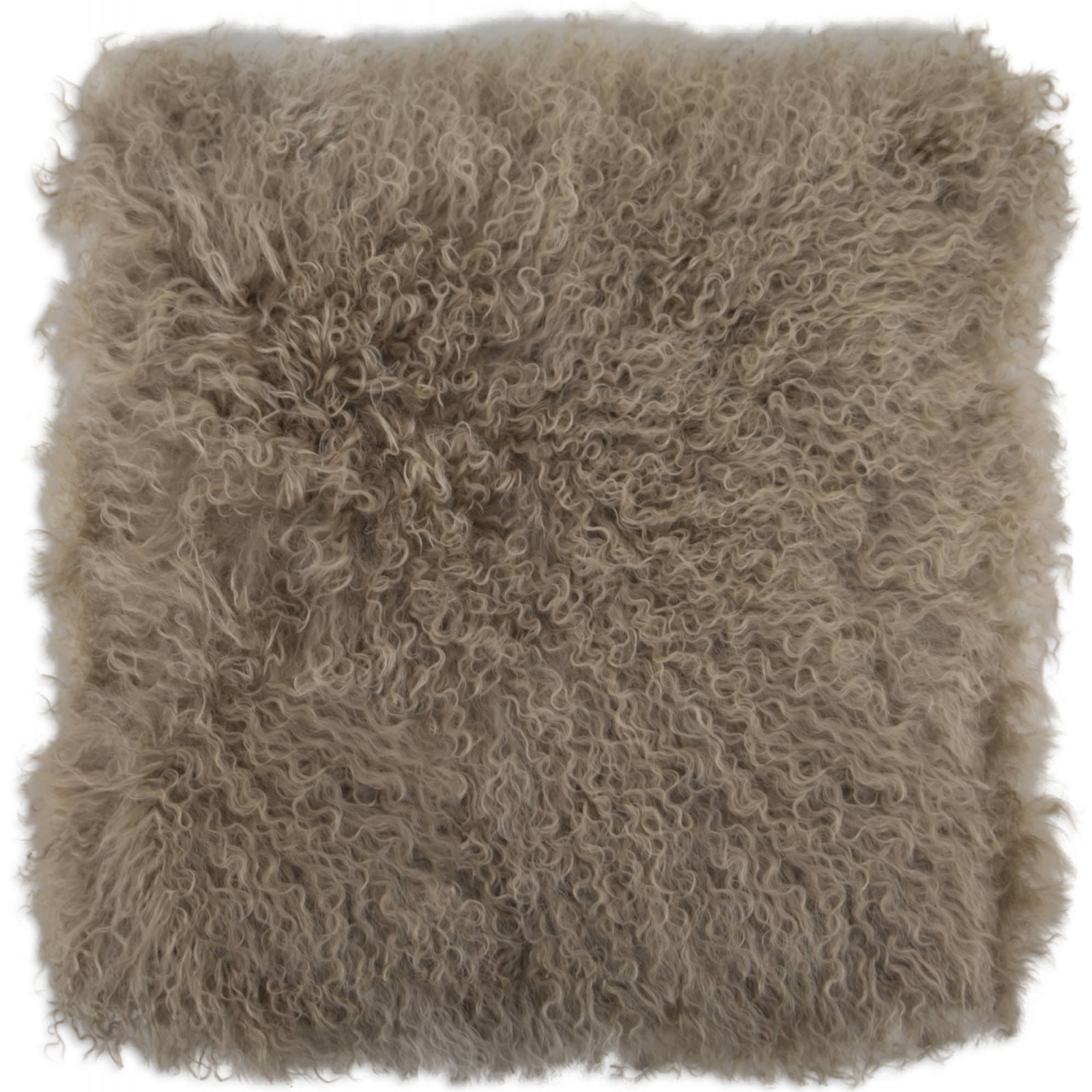 Coussin en peau de mouton bouclé rectangulaire 30 x 50 cm Coussin rose