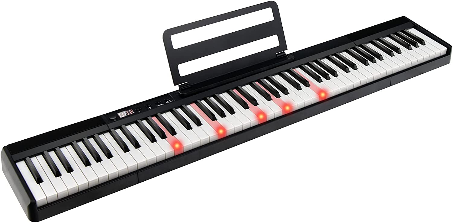 Clavier Numérique Piano 88 Touches Portable Avec Fonction Bluetooth