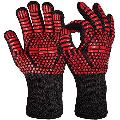 Overgrill Gants Pour Barbecue – Protection Contre La Chaleur Et Les Éclaboussures: 2 Maniques Pour Barbecue Pratiques Av
