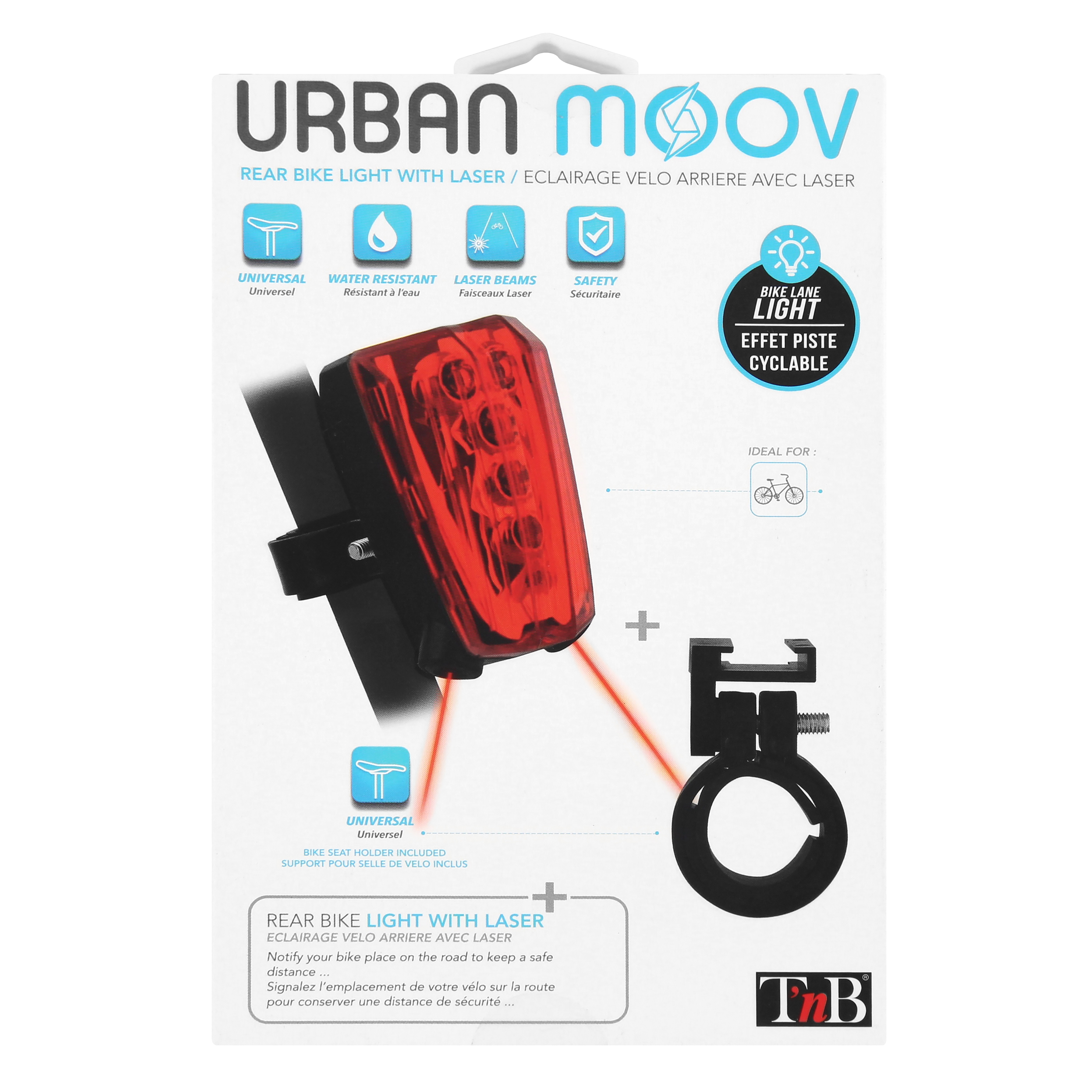 Luces traseras T n B Urban Moov Rojo