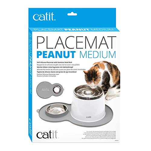 Catit Set De Table Peanut - Taille M - Gris