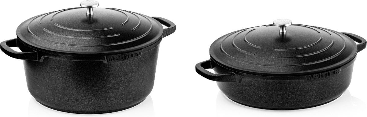 Westinghouse - Série Performance - Cocotte 28cm - Casserole 28cm - Noir