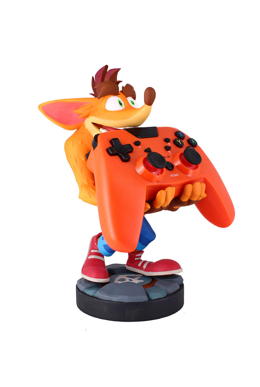 Figura de acción Crash Bandicoot Quantum - Soporte y cargador para mando y smartphone - Exquisite Gaming