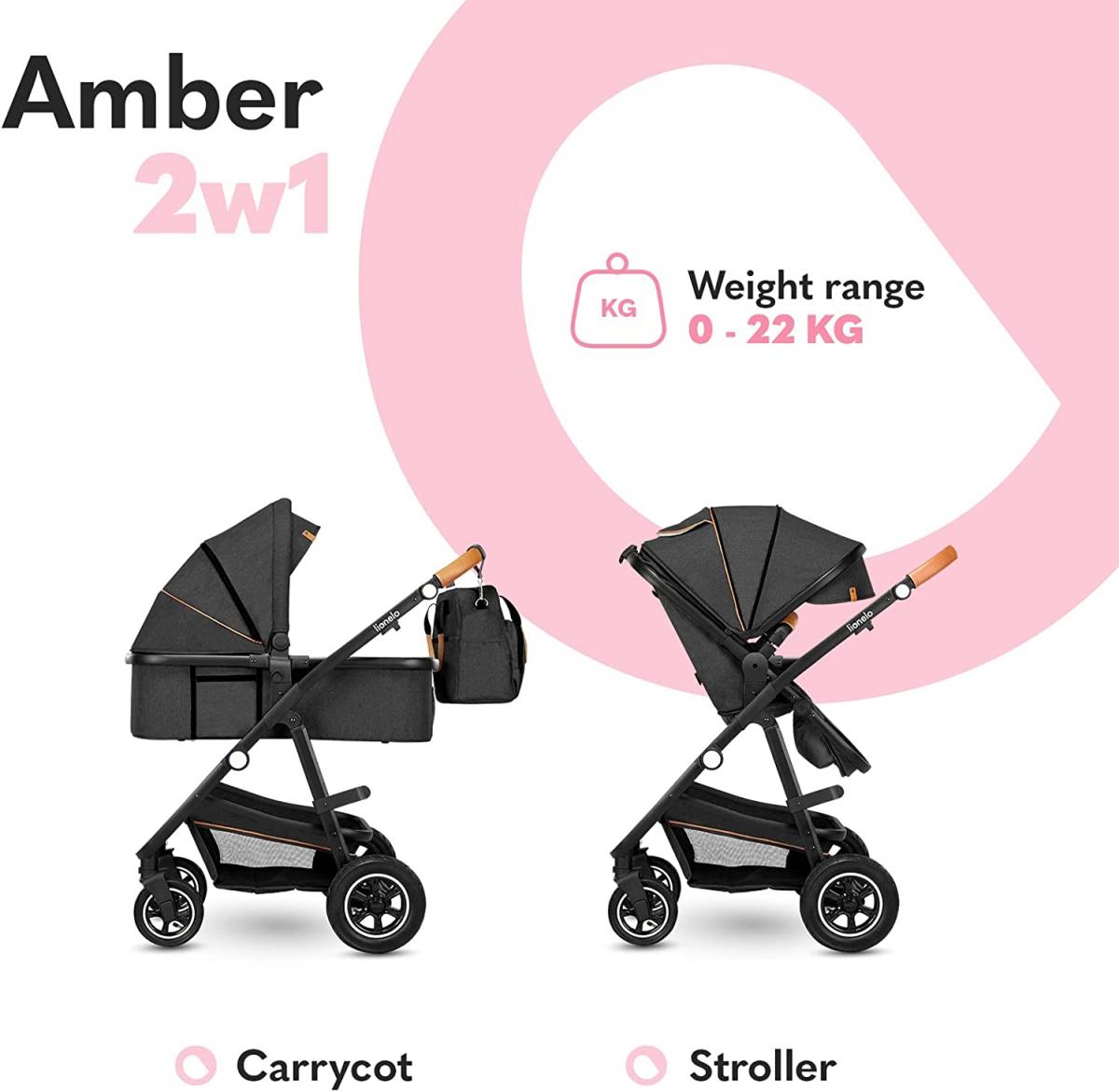 Poussette Multifonction  Amber 2en1